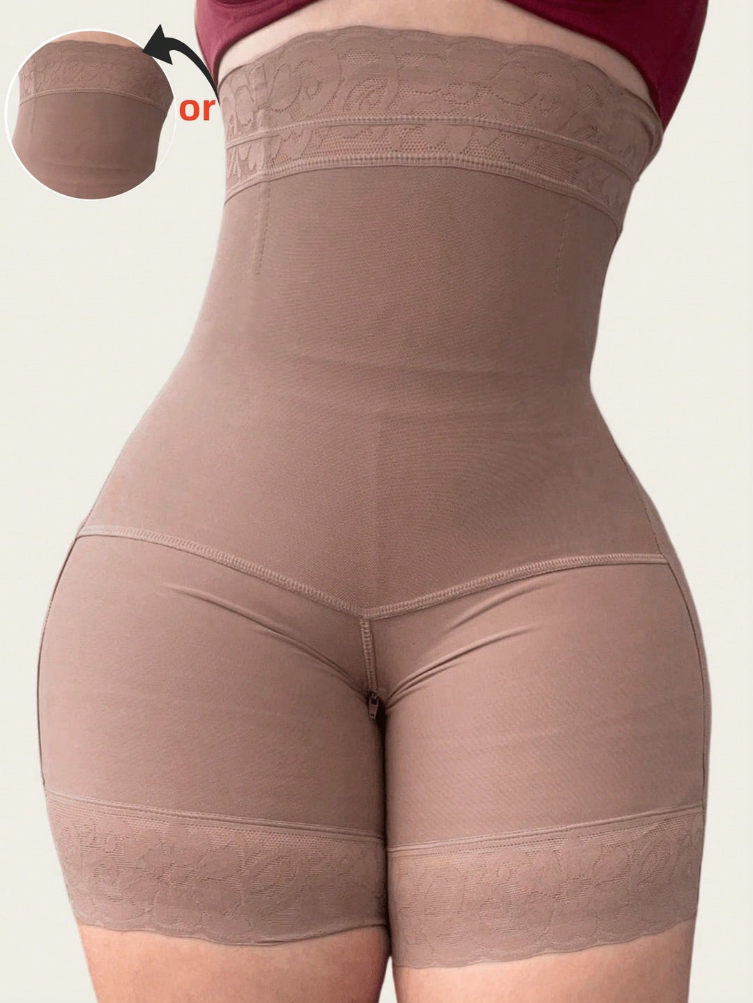 Lenjerie modelatoare SHEIN, vișiniu