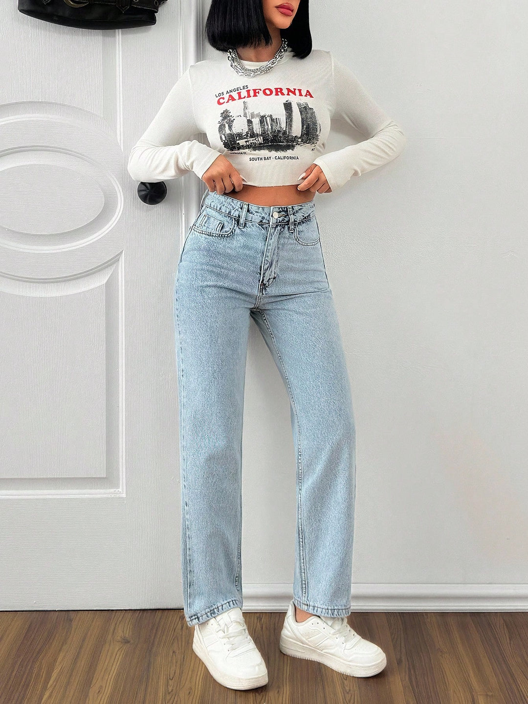 Jeans SHEIN, albastru