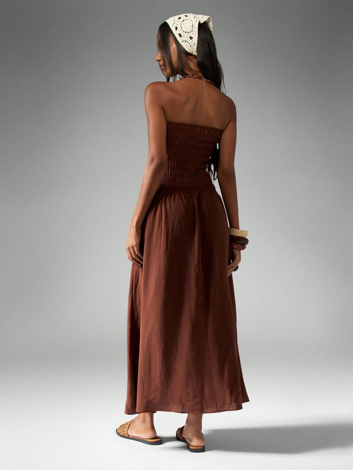 Rochie maxi SHEIN, maro