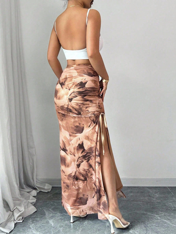 Fustă maxi Shein, mix culori