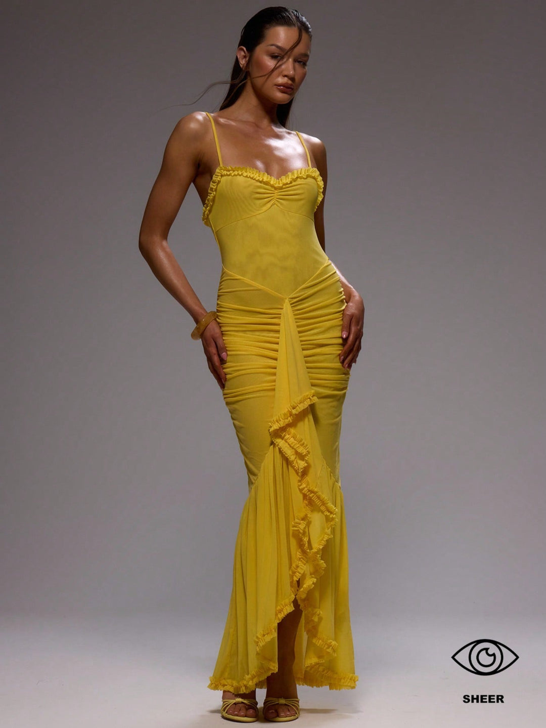 Rochie maxi SHEIN, galben