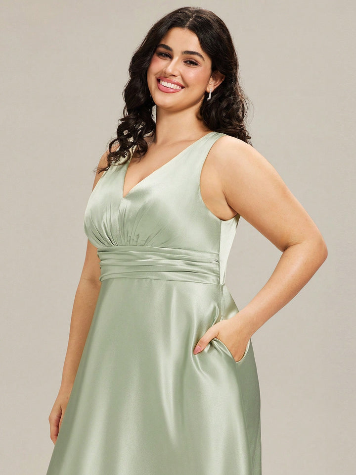Rochie maxi SHEIN, verde