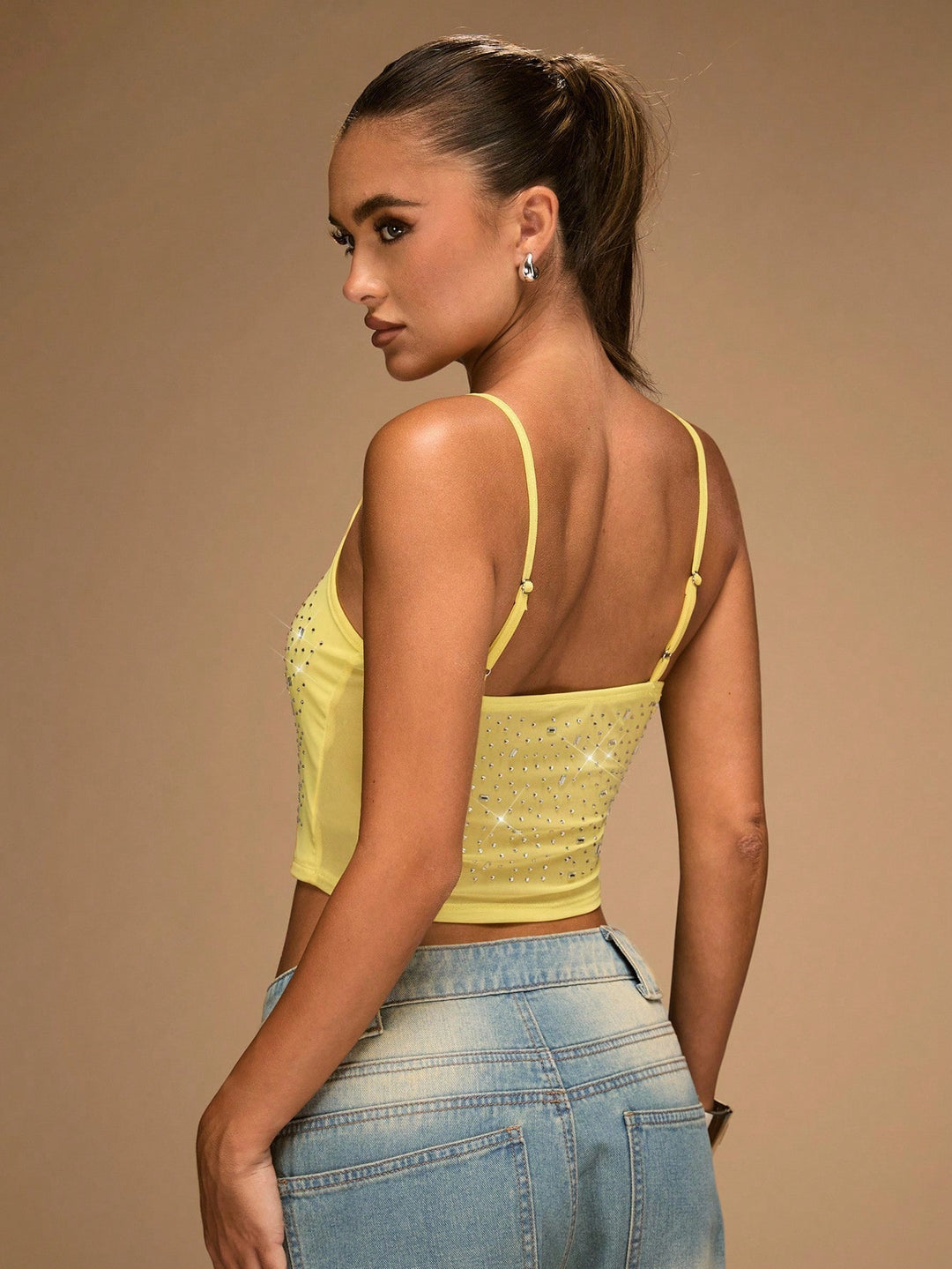 Top SHEIN, galben