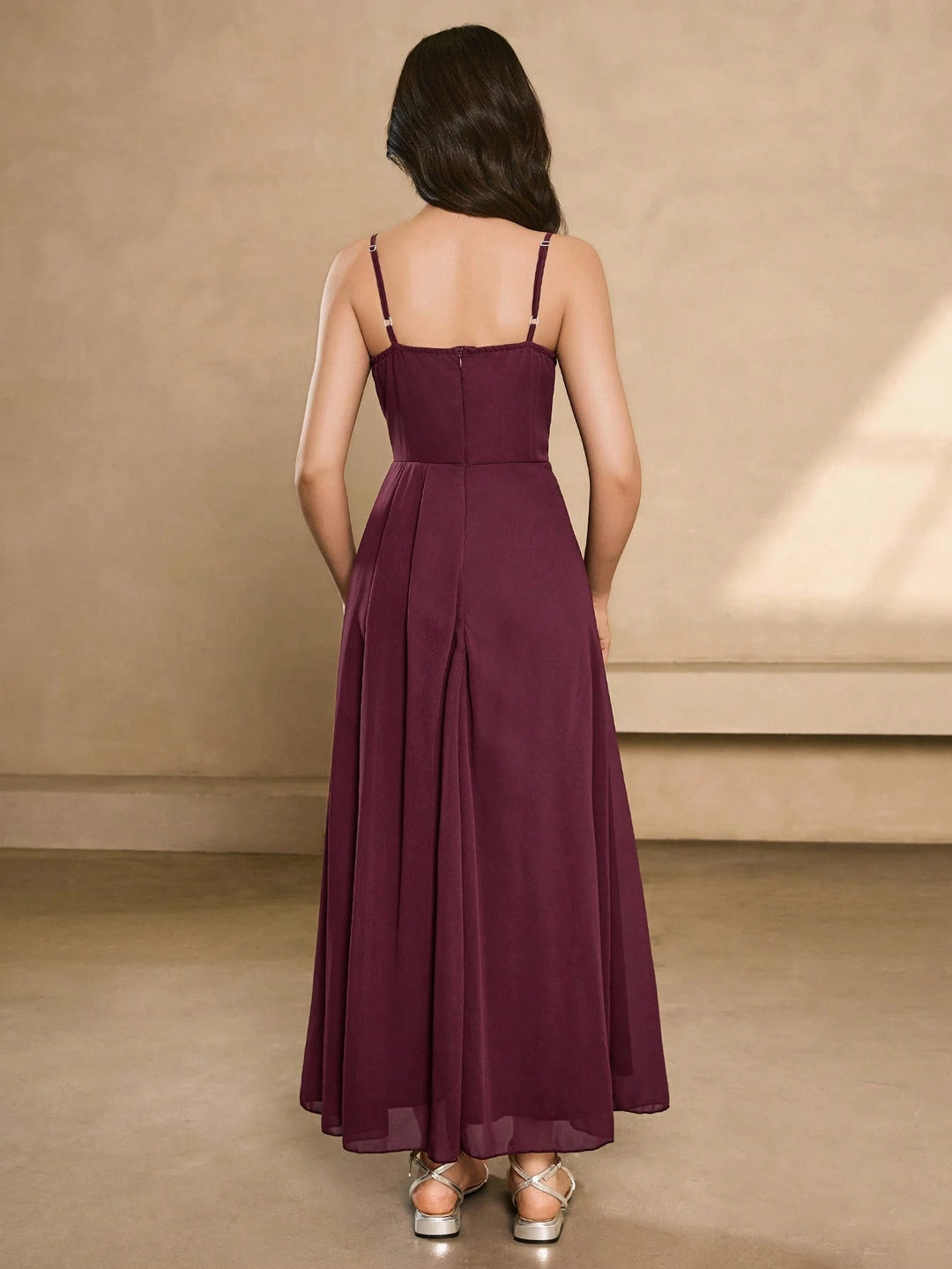 Rochie maxi SHEIN, vișiniu