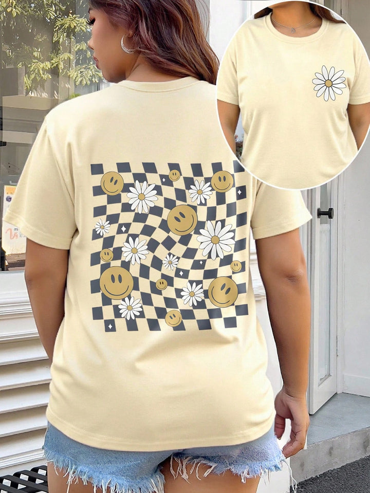 Tricou bej SHEIN