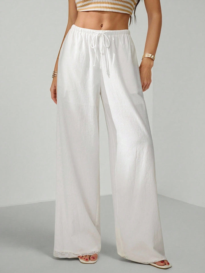 Pantaloni SHEIN, alb