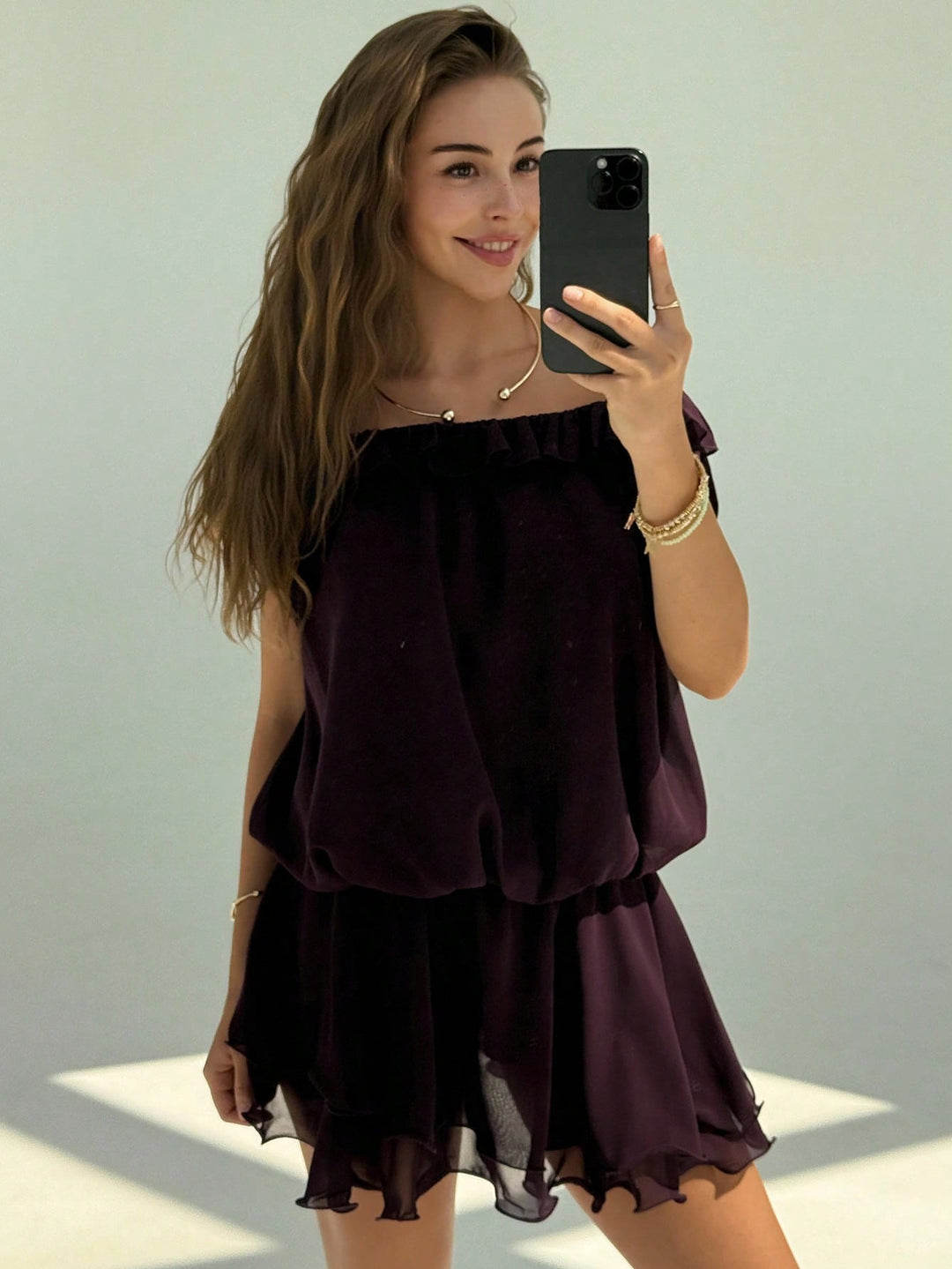 Rochie mini SHEIN, vișiniu
