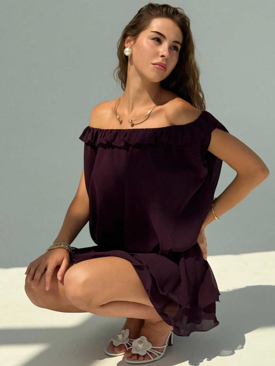 Rochie mini SHEIN, vișiniu