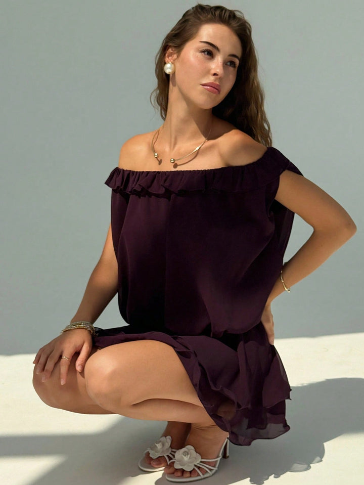 Rochie mini SHEIN, vișiniu