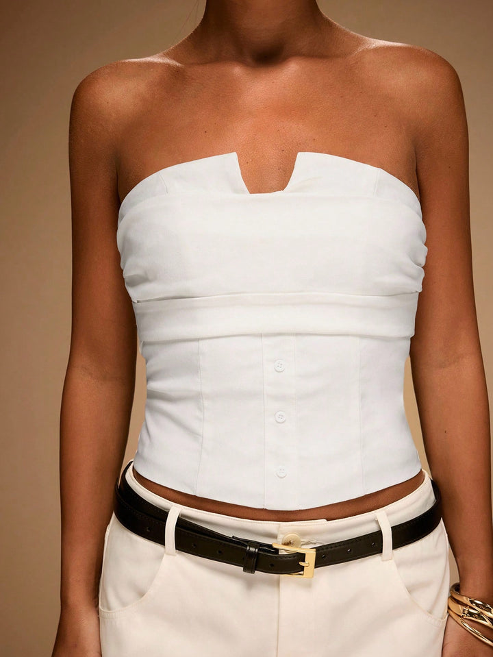 Top SHEIN, alb