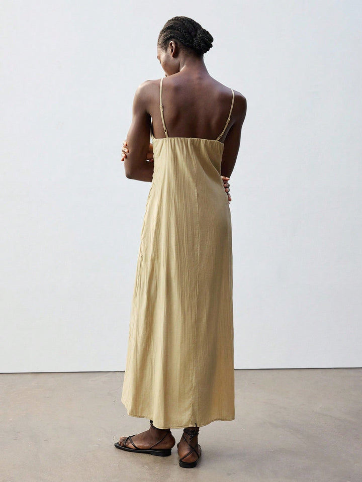 Rochie maxi SHEIN, bej