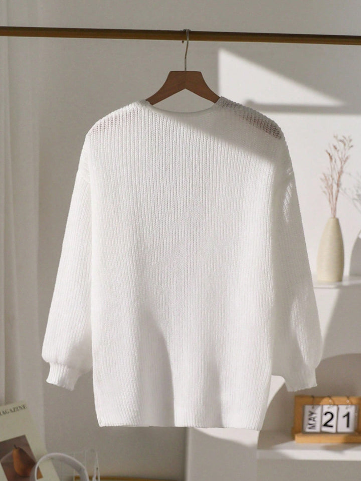Cardigan SHEIN, alb
