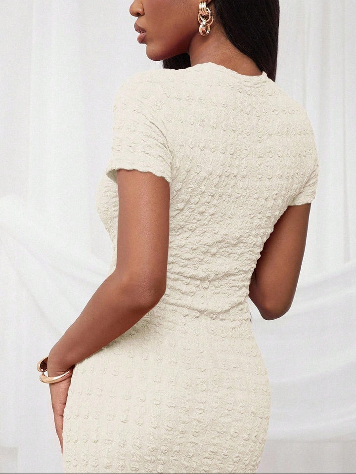 Rochie maxi Shein, crem
