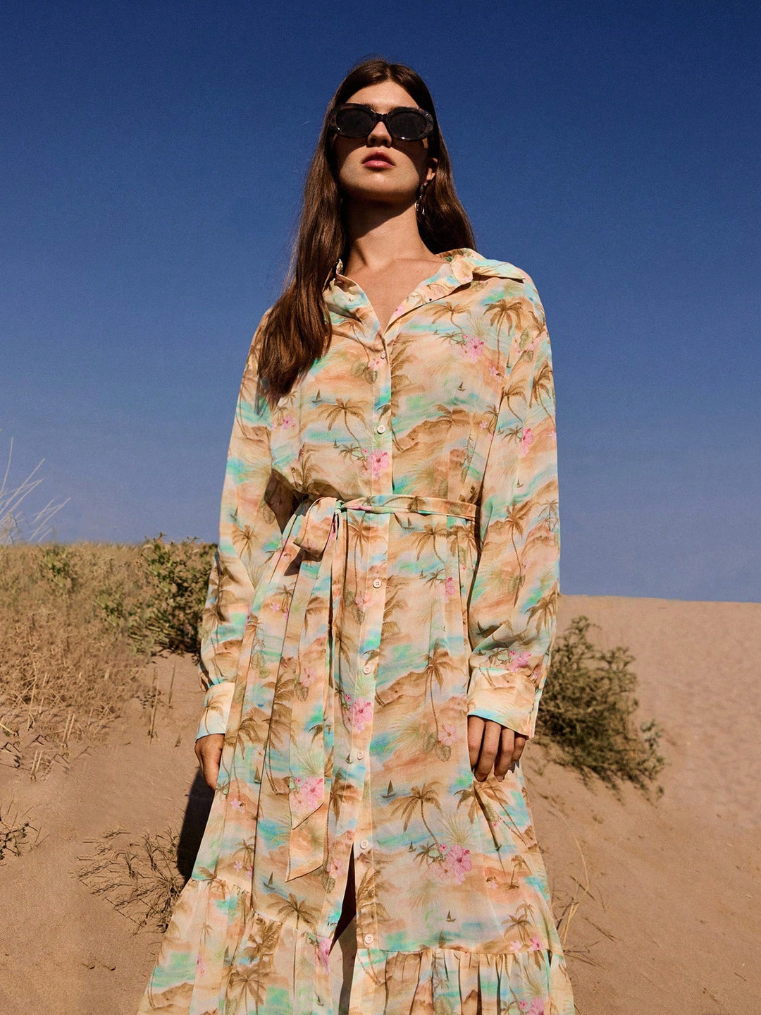 Rochie maxi SHEIN, mix culori