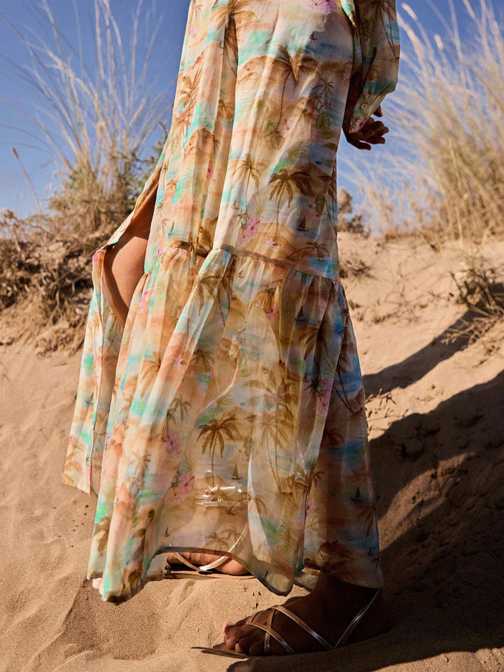 Rochie maxi SHEIN, mix culori