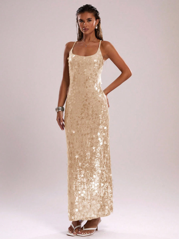 Rochie maxi SHEIN, portocaliu