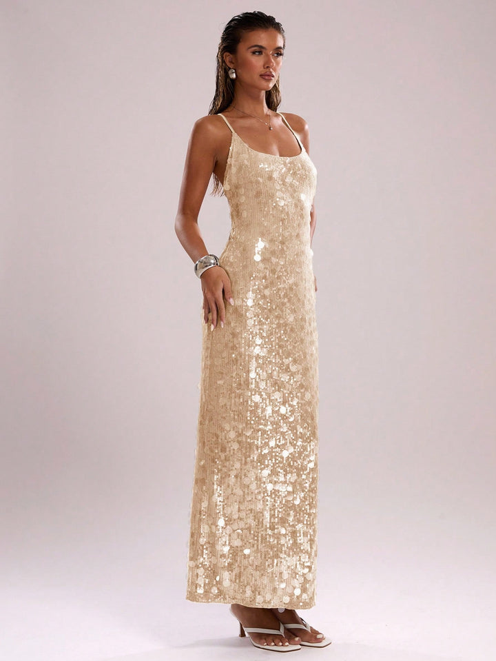 Rochie maxi SHEIN, portocaliu