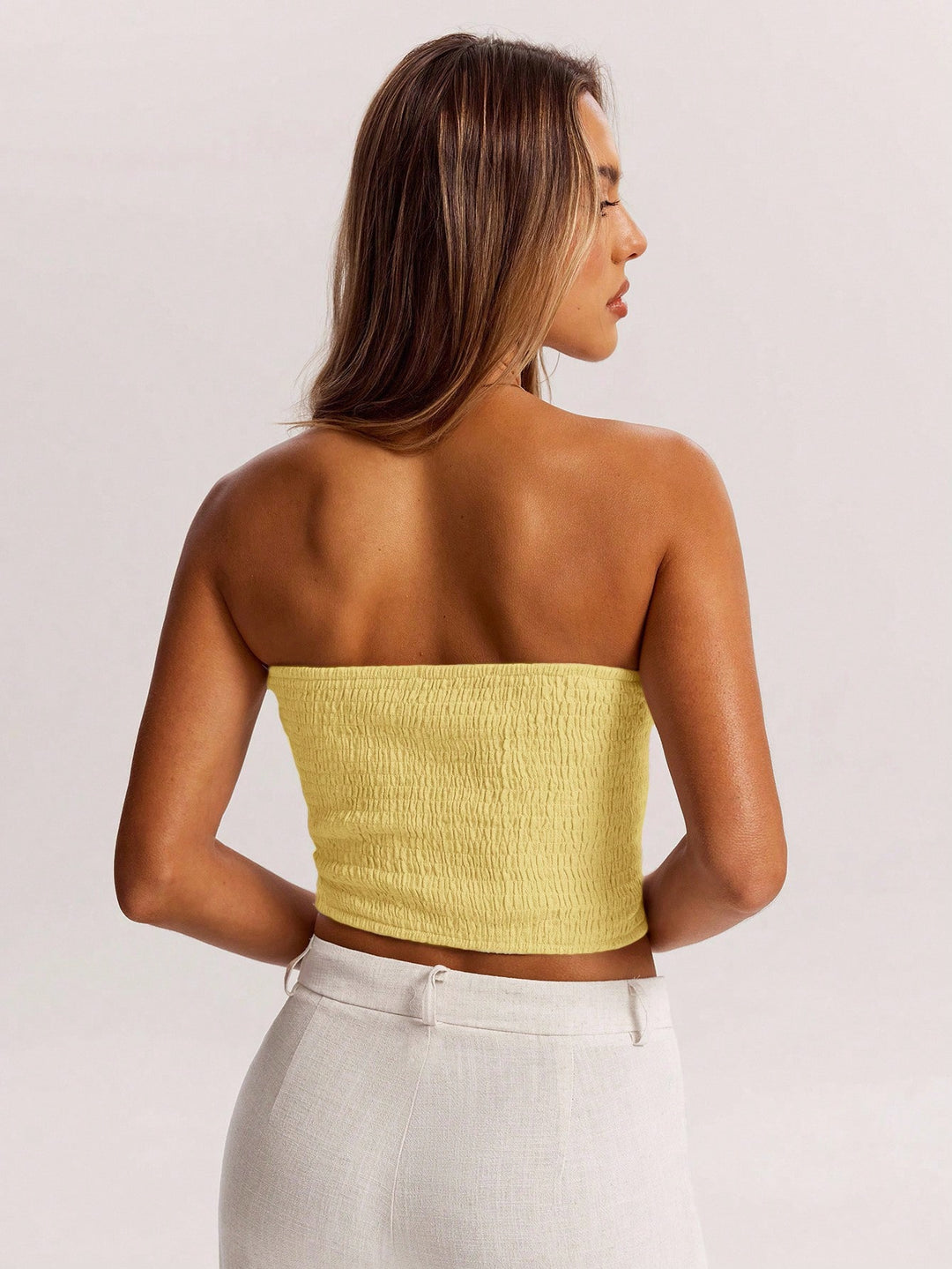 Top SHEIN, galben