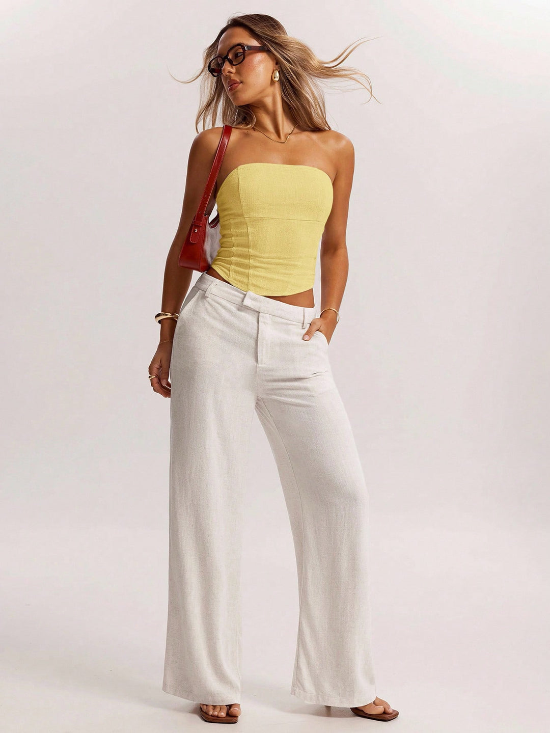 Top SHEIN, galben