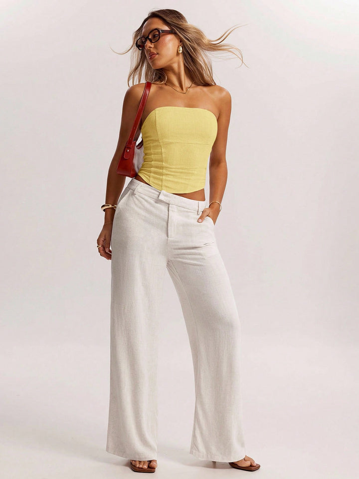Top SHEIN, galben