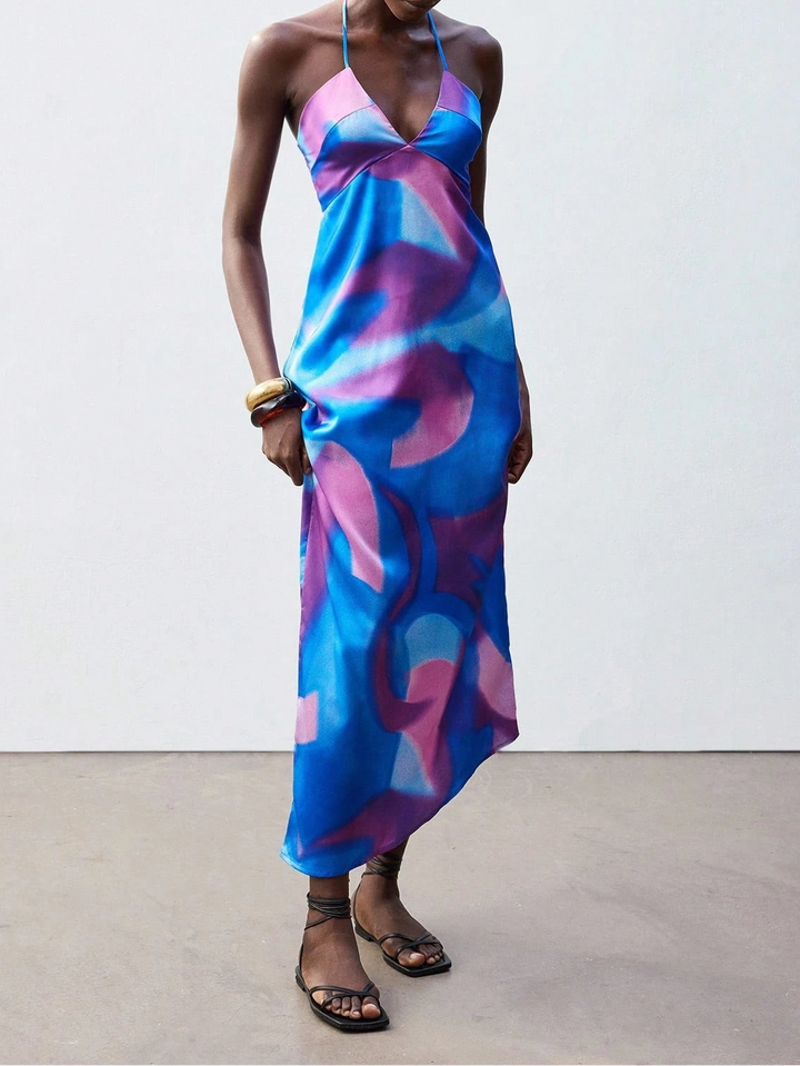 Rochie maxi SHEIN, mix culori