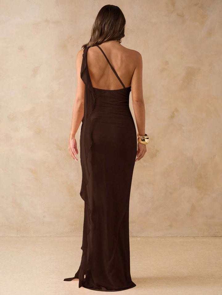Rochie maxi SHEIN, maro