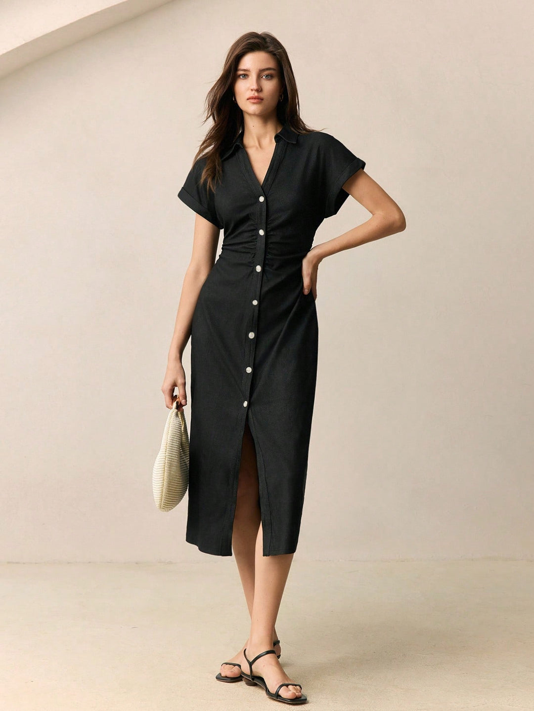 Rochie midi SHEIN, gri