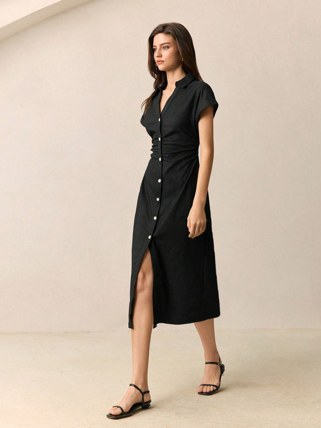 Rochie midi SHEIN, gri
