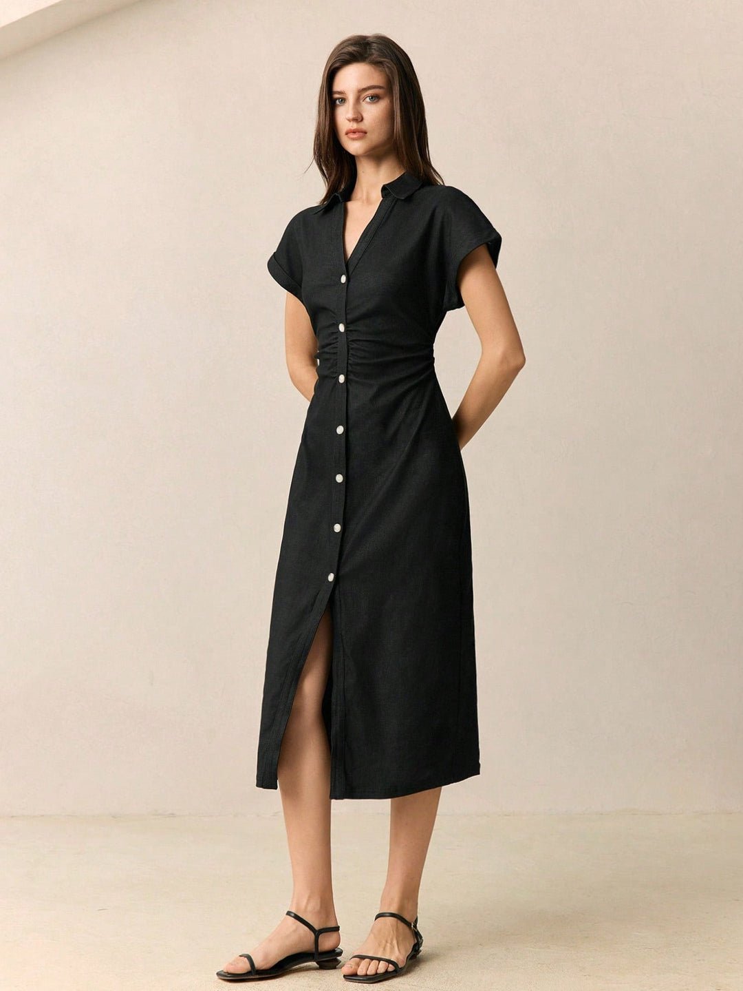 Rochie midi SHEIN, gri
