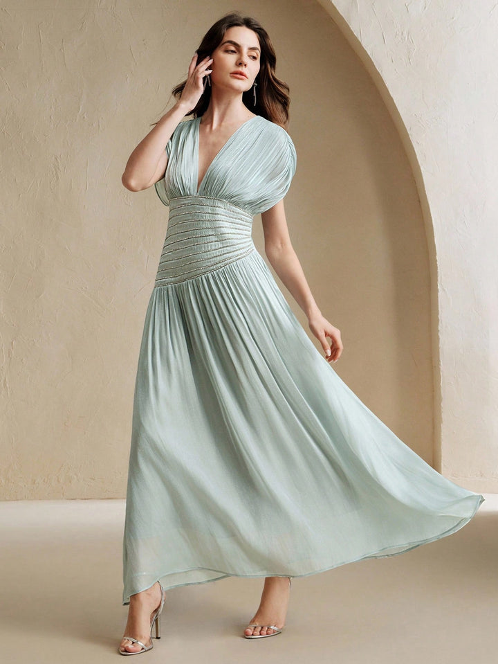 Rochie maxi SHEIN, verde