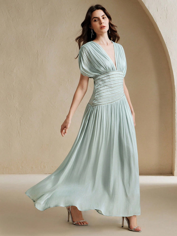 Rochie maxi SHEIN, verde