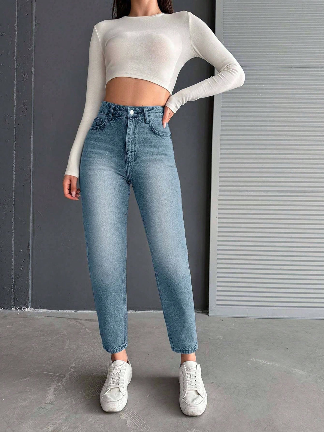 Jeans SHEIN, albastru