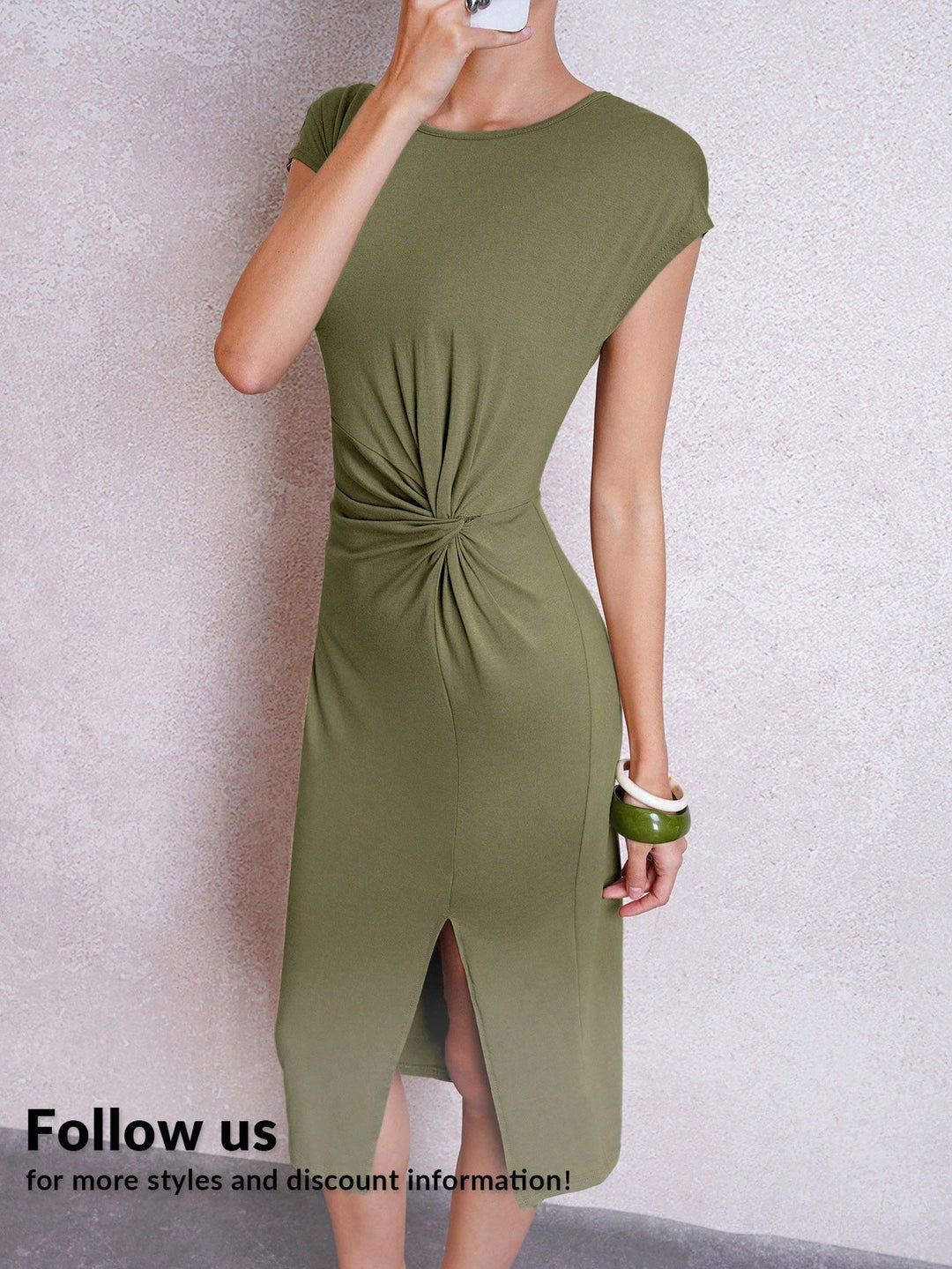 Rochie midi Shein, verde