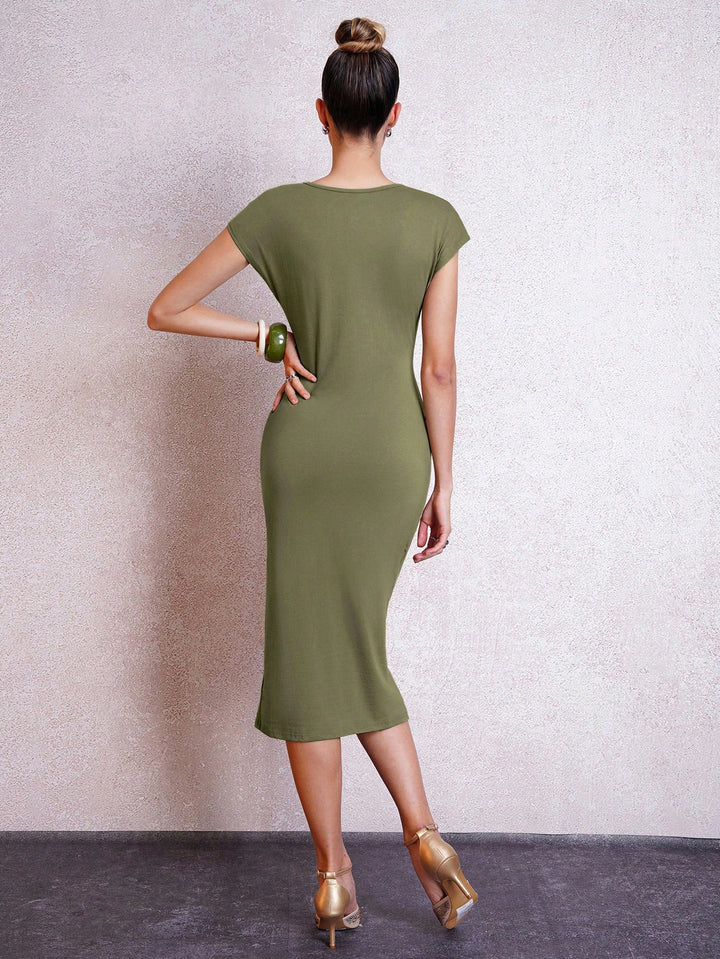 Rochie midi Shein, verde