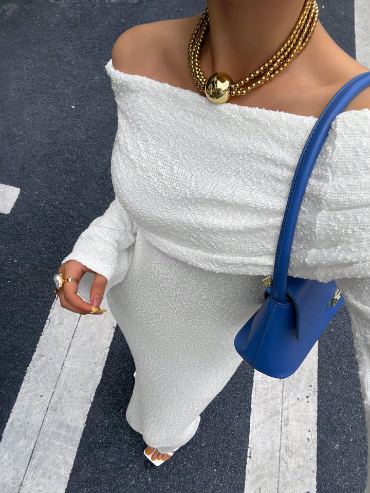 Rochie maxi SHEIN, alb
