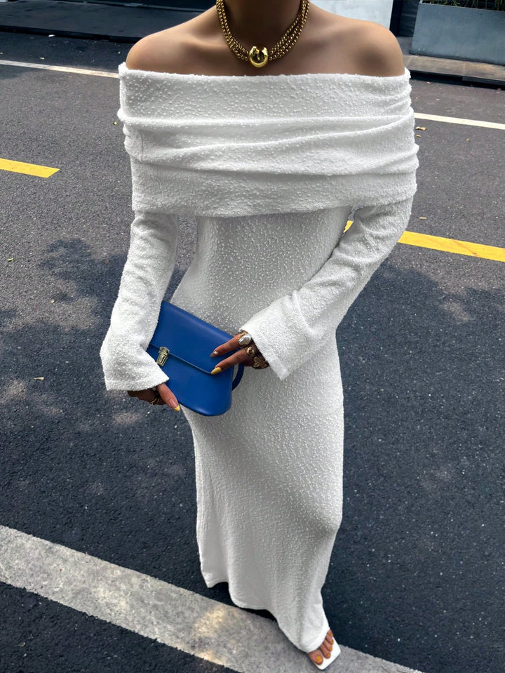 Rochie maxi SHEIN, alb