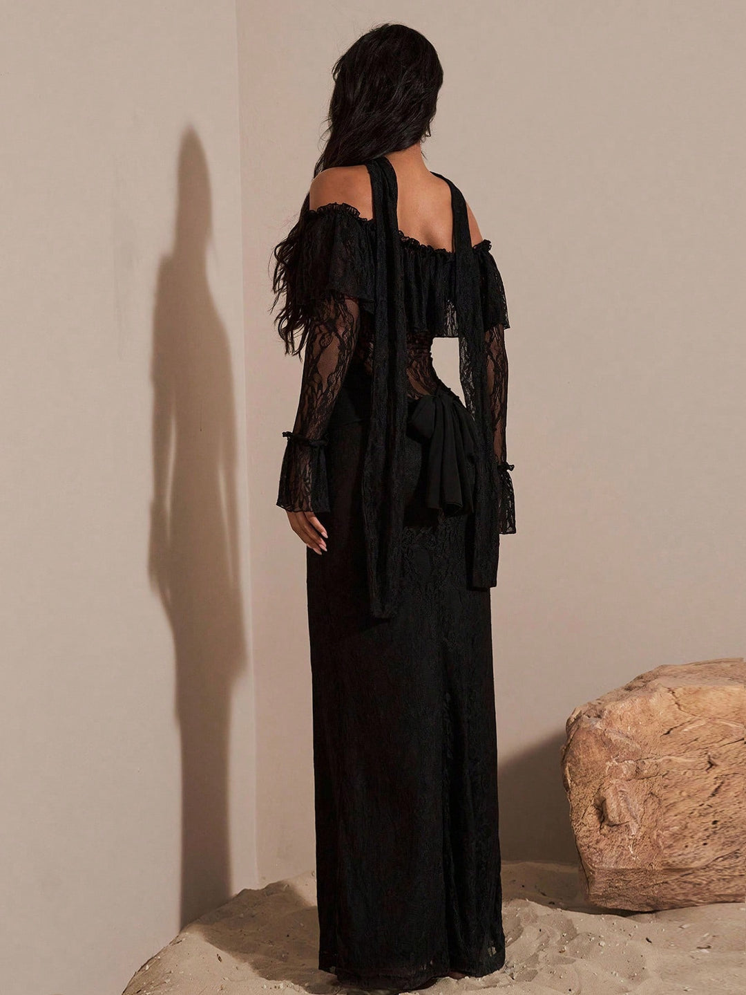 Rochie maxi SHEIN, negru