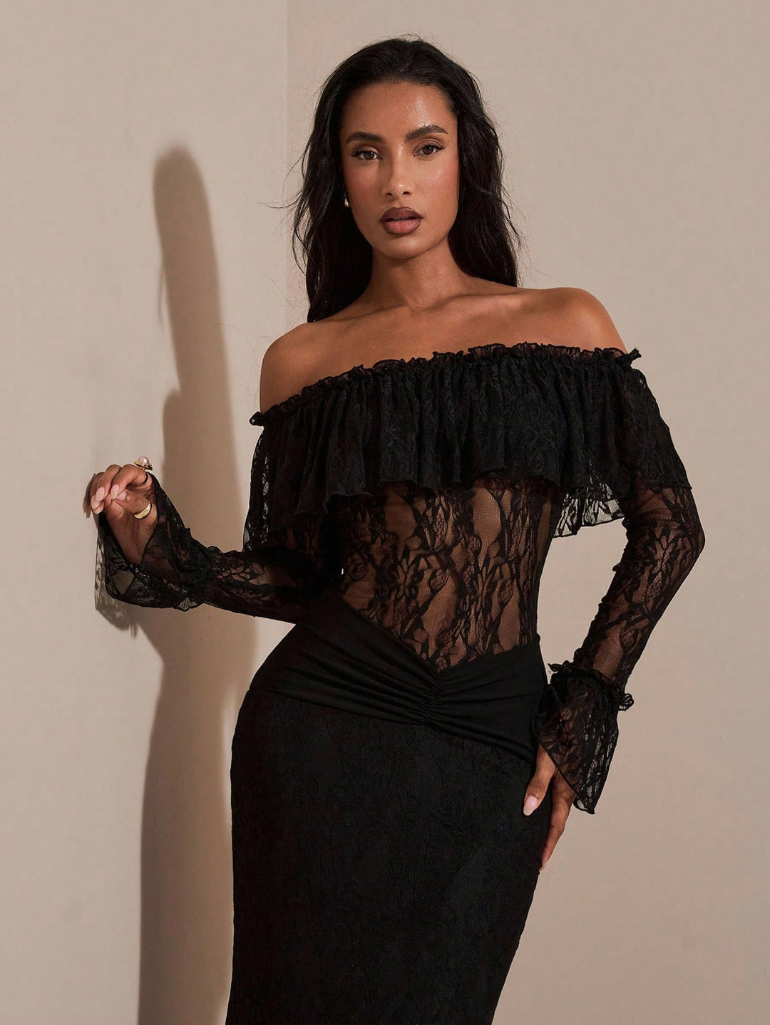 Rochie maxi SHEIN, negru