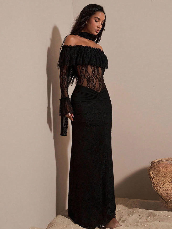 Rochie maxi SHEIN, negru