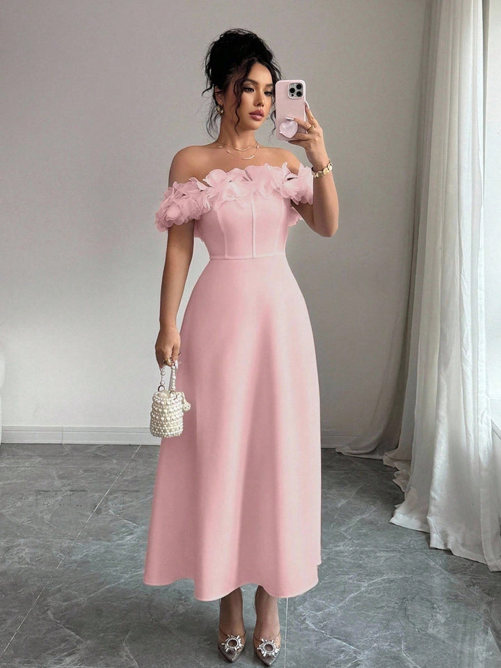 Rochie maxi SHEIN, roz