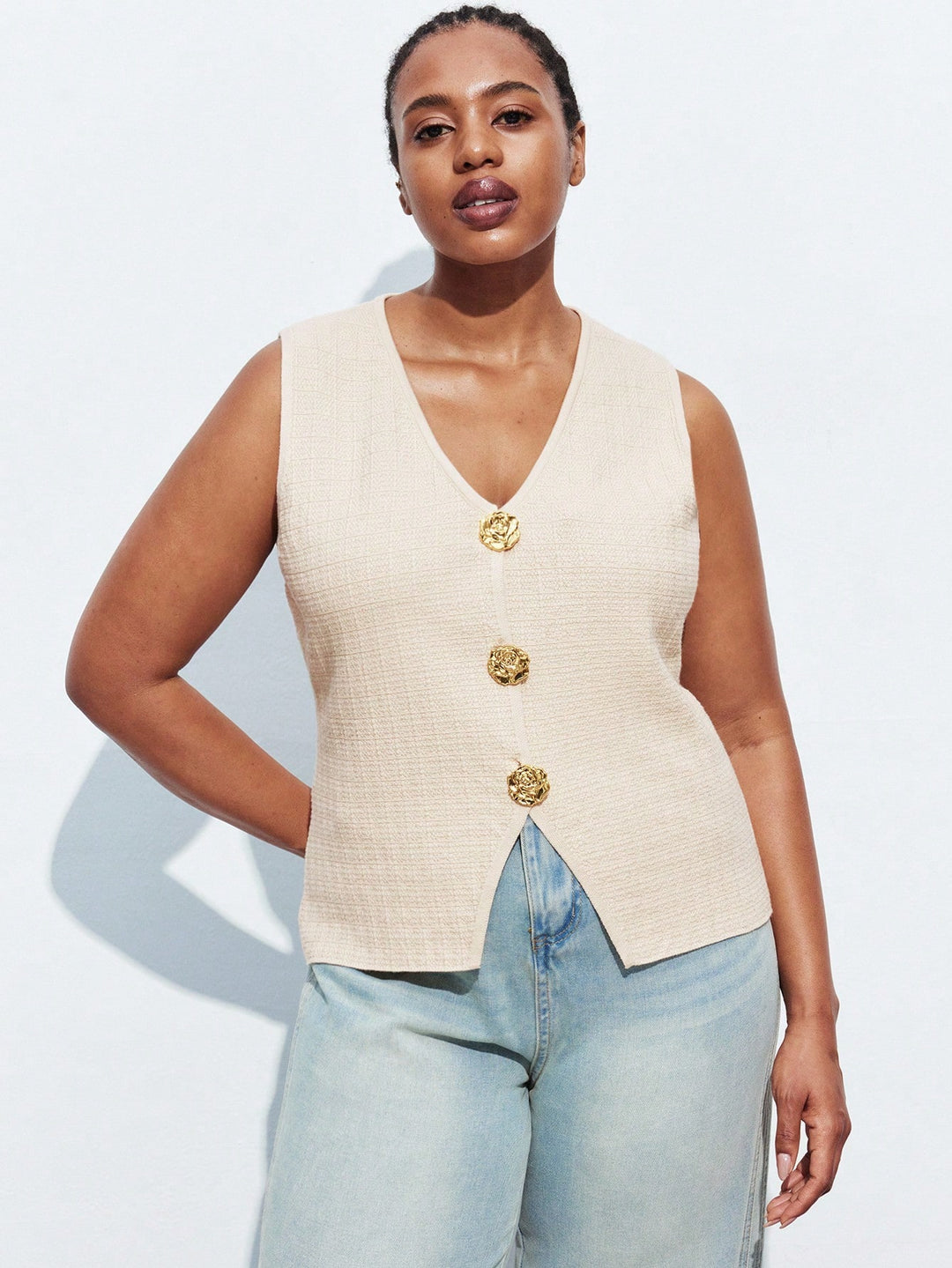 Cardigan SHEIN, alb