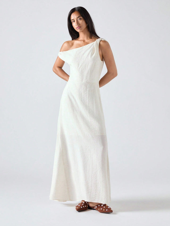 Rochie maxi SHEIN, bej