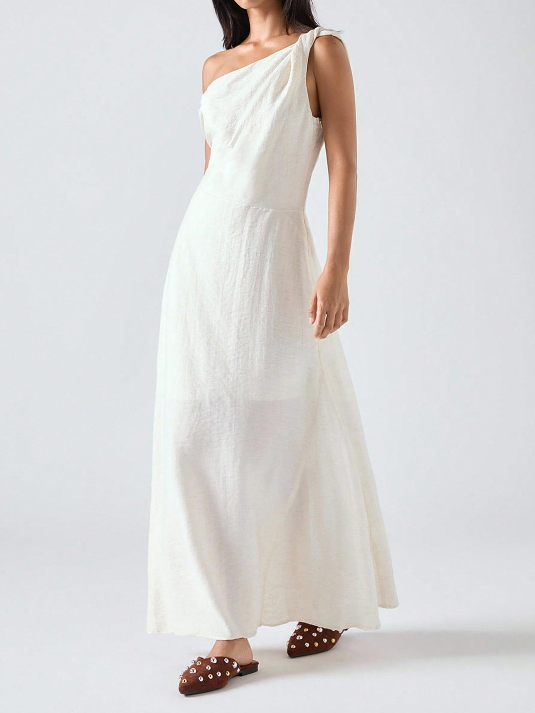 Rochie maxi SHEIN, bej
