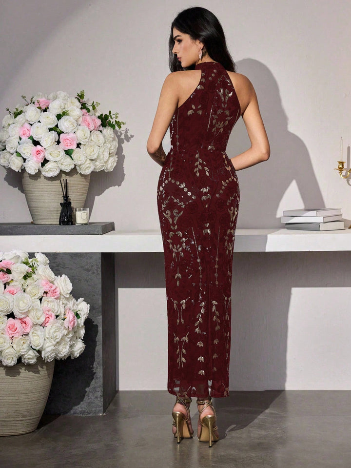 Rochie maxi SHEIN, vișiniu