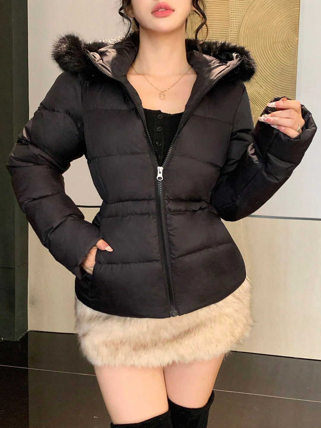 Palton SHEIN, negru