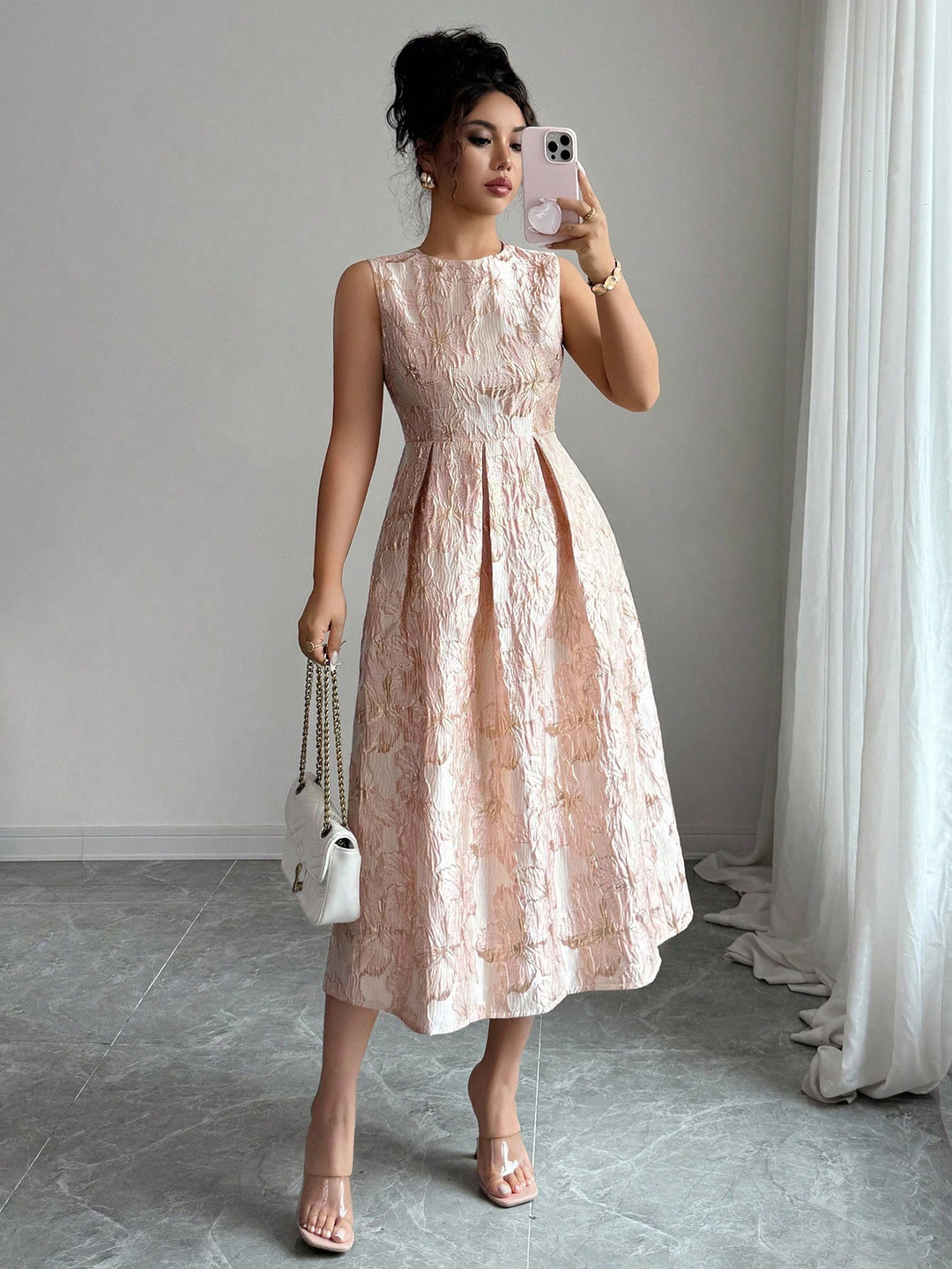 Rochie maxi SHEIN, roz