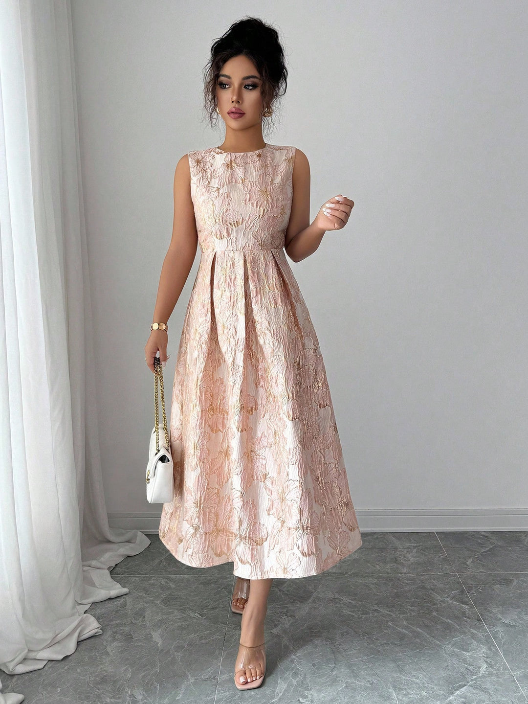 Rochie maxi SHEIN, roz