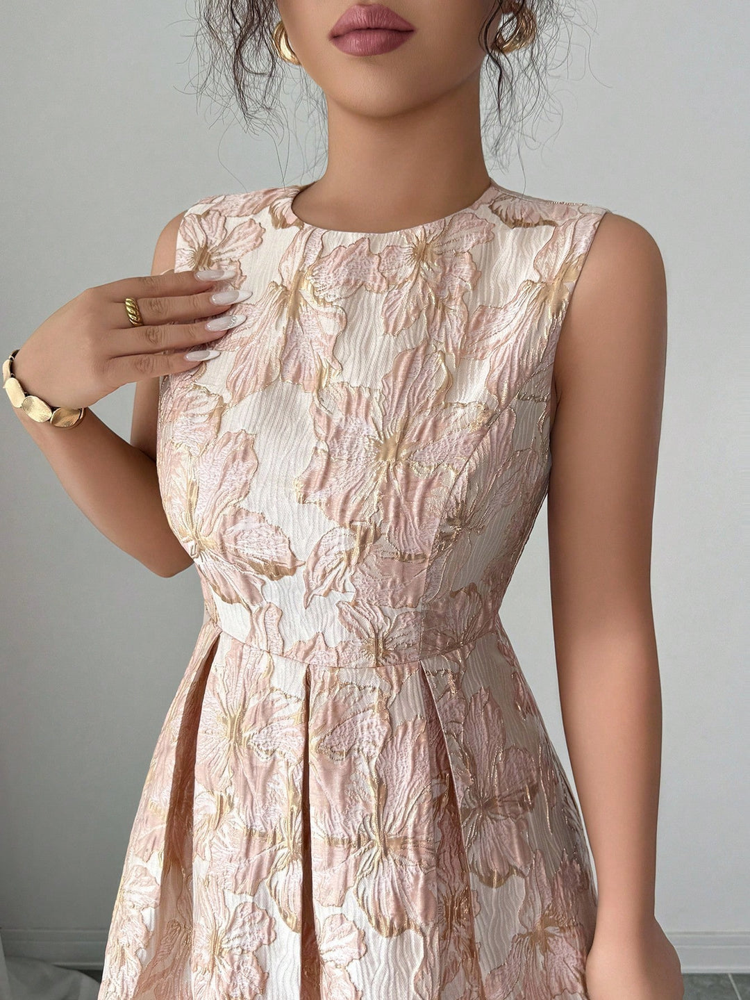 Rochie maxi SHEIN, roz