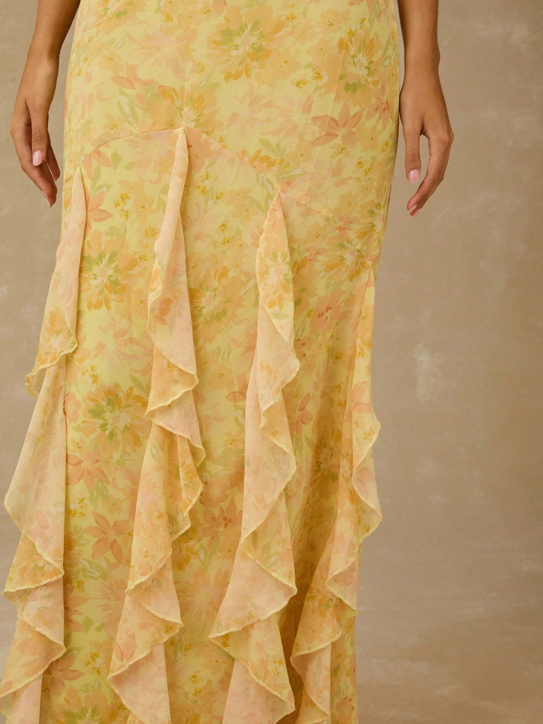Rochie maxi SHEIN, galben