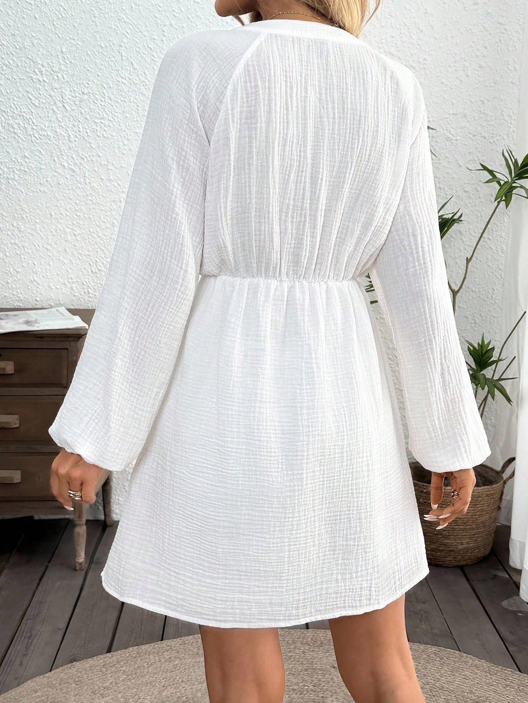 Rochie mini SHEIN, alb